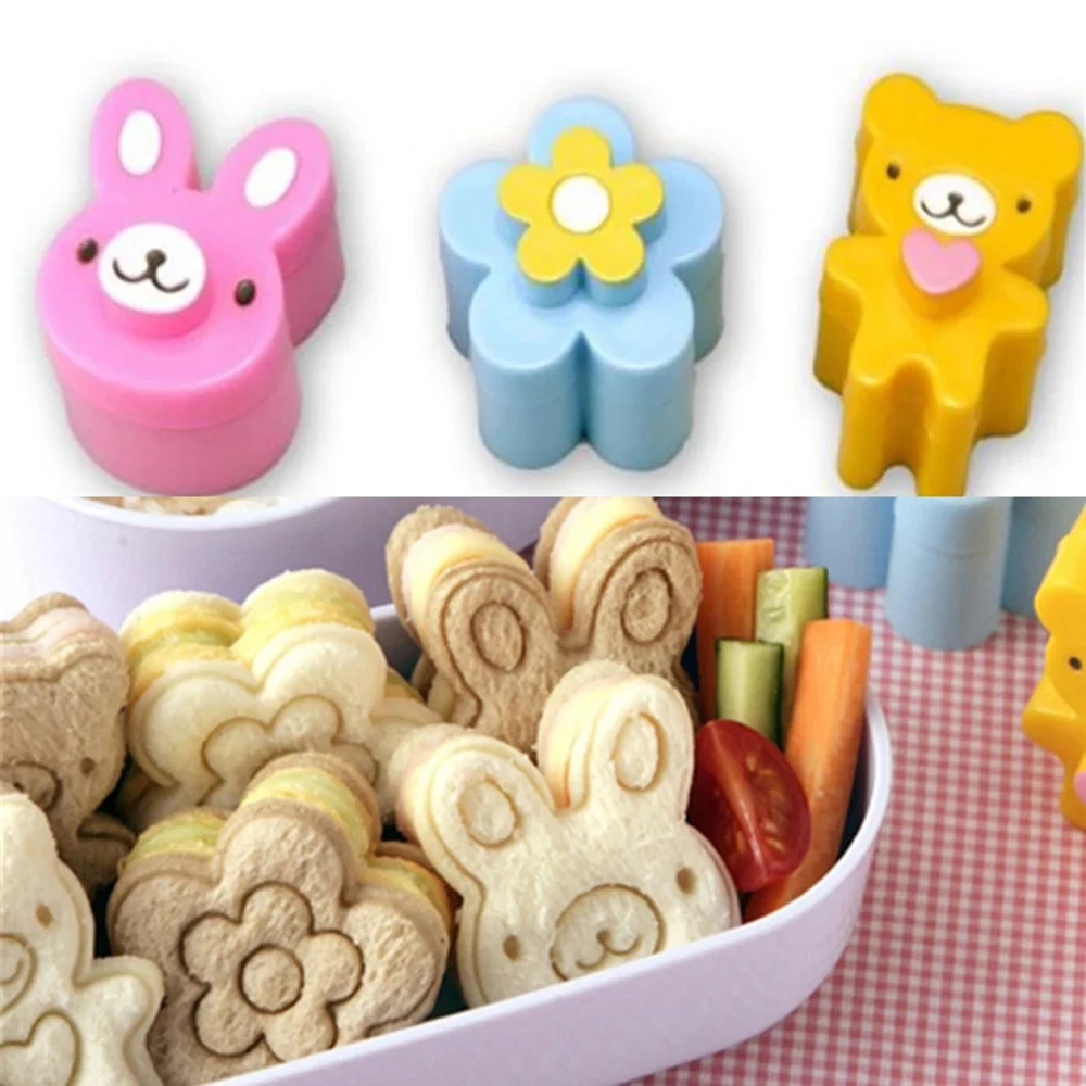 

Sandwich Mold Cute Flower Rabbit Panda Shaped Bread Cookie Biscuit Tool Biscuit Baking Mould Tools Effective Tools