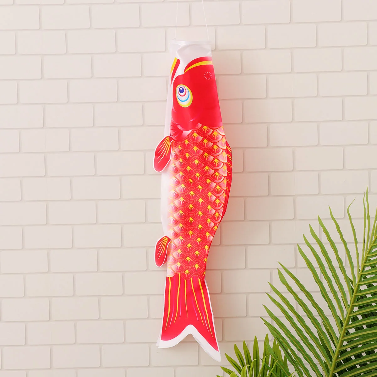 

Japanese Carp Windsock Wind Streamer Flag Kite Koinobori Hanging Decor for Festival Garden Sushi Bar Izakaya Room Red 70cm