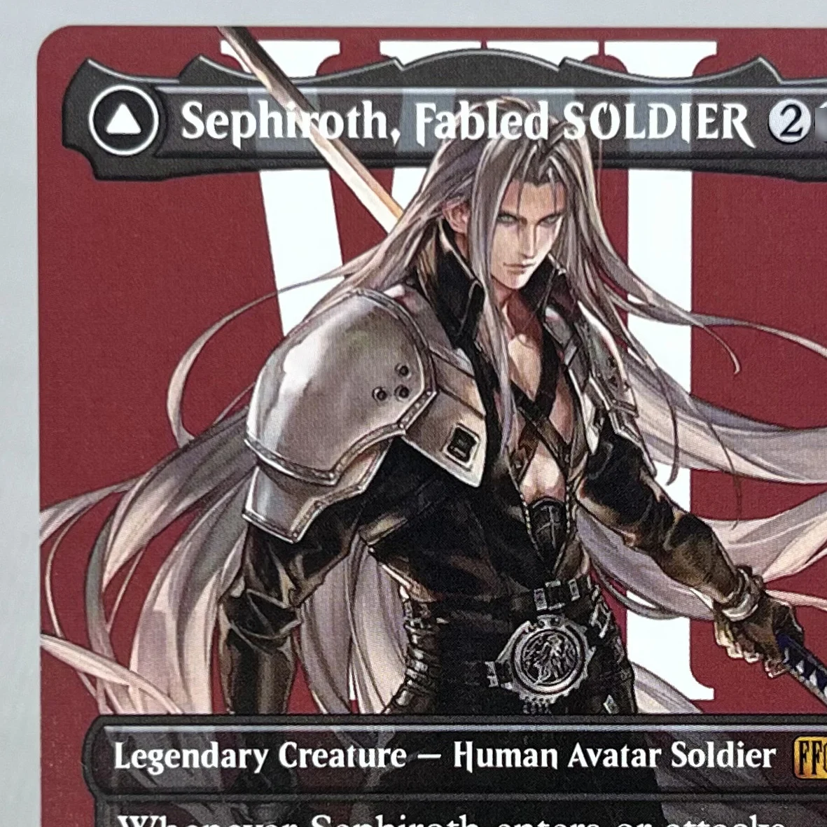 Фото FIN HOLO14-I01 Tcg прокси волшебные карты Sephiroth, Fabled SOLDIER Виви или 3) Buster Sword Squall, SeeD Mercenary собрание №3