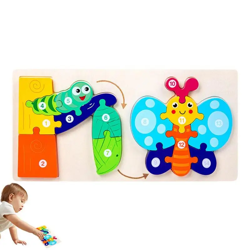 

Preschool Wooden Puzzle Animal Shape Toddler Puzzles Jigsaw Toy Educational Early Learning Toys For Toddlers Boys Girls Ages 2-4