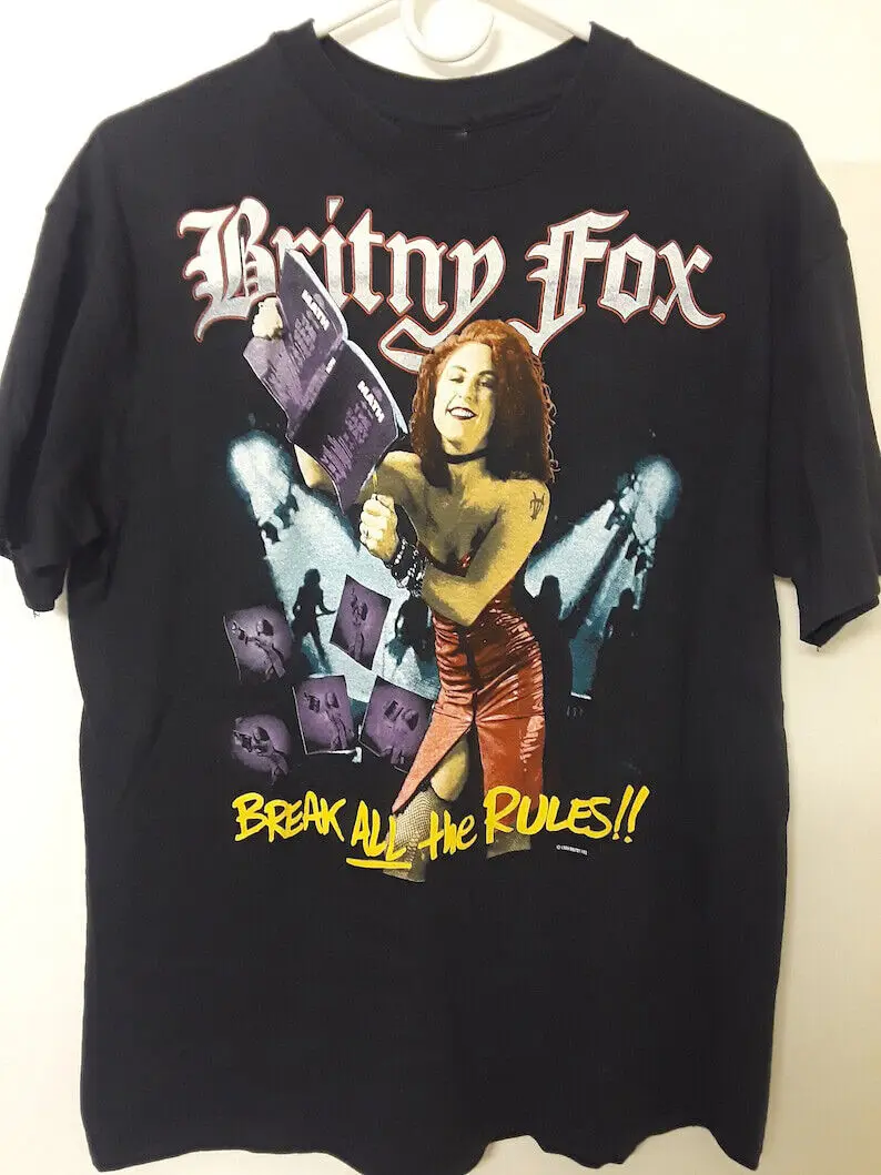 Футболка Britny Fox Break All The Rules 1989 для фанатов S 5XL NW02_321
