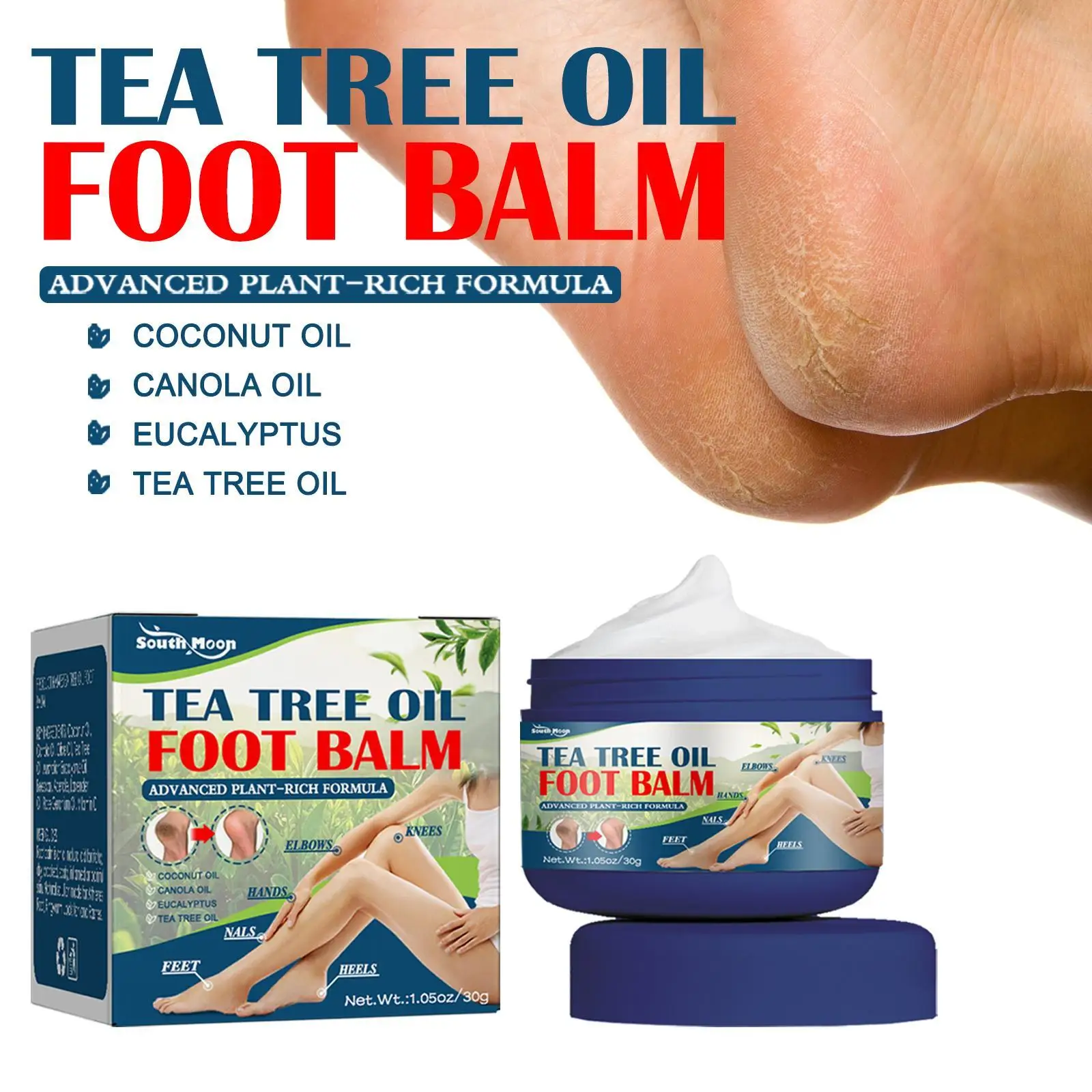 30g Hand&Feet Care Balm Tea Tree Oil Nutrition Care Moisturi