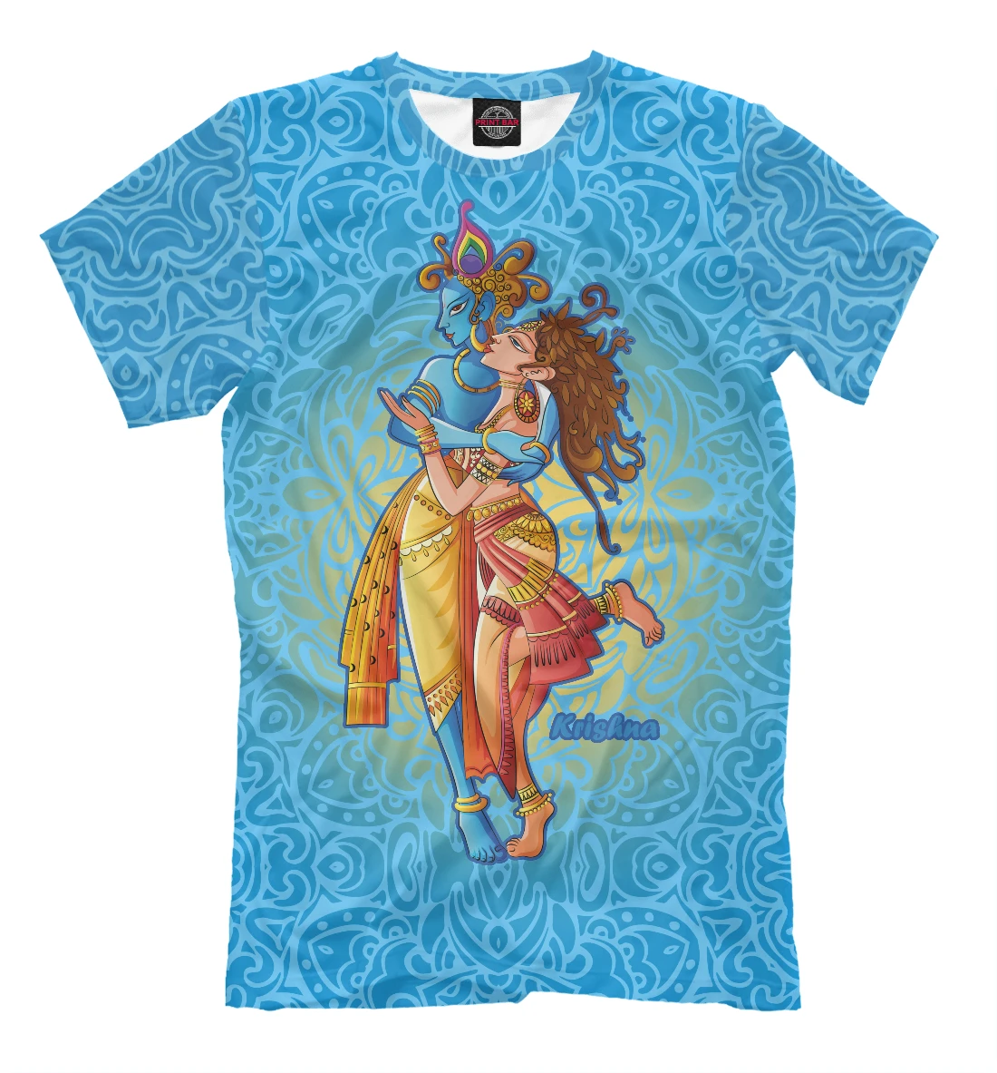 Футболка Кришна с Радхой Авторские дизайны