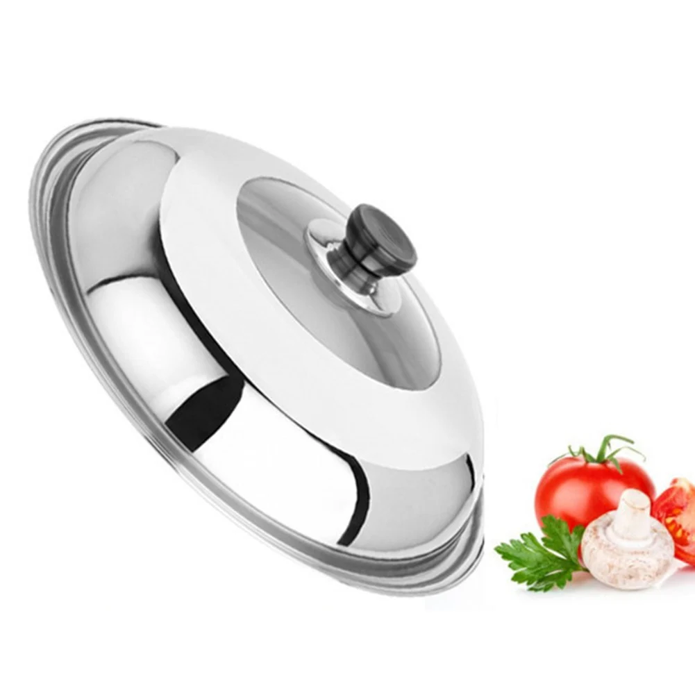 

Wok Lid Pot Lid Combined Vegetable Cover 34CM 36CM 38CM Kitchen Supplies Pot Lid Stainless Steel With Knob 28CM