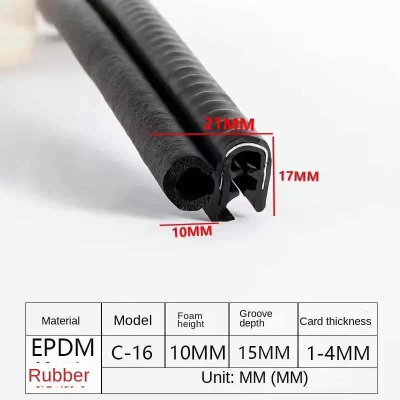 

100 см, черные резиновые уплотнительные ленты для дверей автомобиля, двухслойные уплотнительные наклейки для двери багажника, звукоизоляционные уплотнители для интерьера