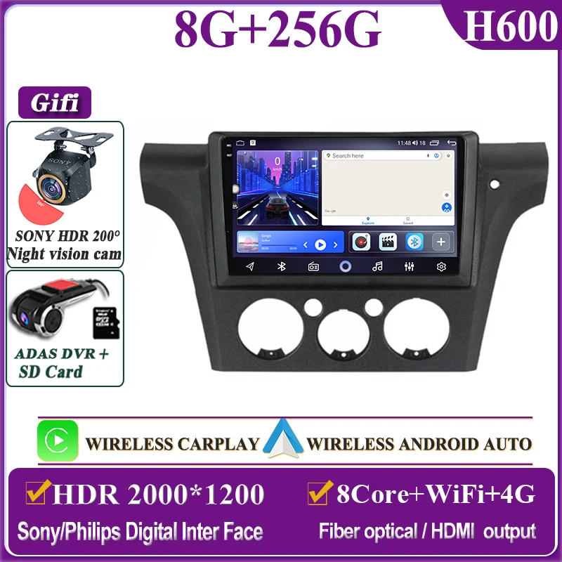 

Android 14 авто радио для MItsubishi Airtrek Outlander 2002-2008 RHD автомобильный радиоприемник мультимедийный видеоплеер навигация GPS 2din DVD