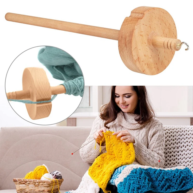 Прядильщик пряжи Drop Spindle Top Whorl для вязания крючком Прялка изготовления ручной