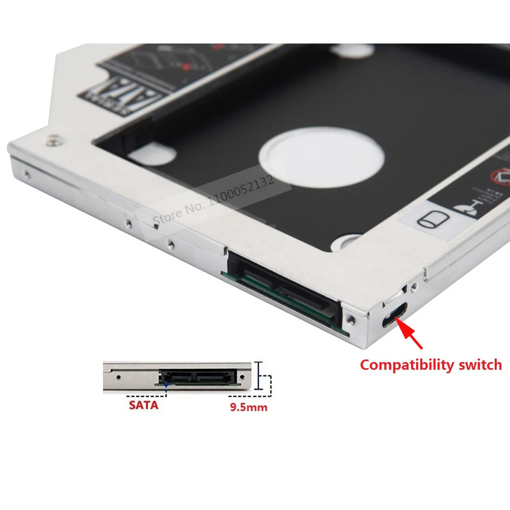 С лицевой панелью переходник для установки второго SSD HDD жесткого диска
