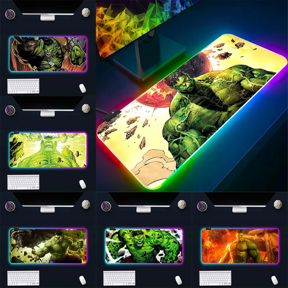RGB Pc геймерский коврик для клавиатуры и мыши, подкладка для мыши, светящиеся коврики для мыши, резиновые мраморные халки, коврик для игрового компьютера (art.: 3920c8c196331) - 3920c8c196331