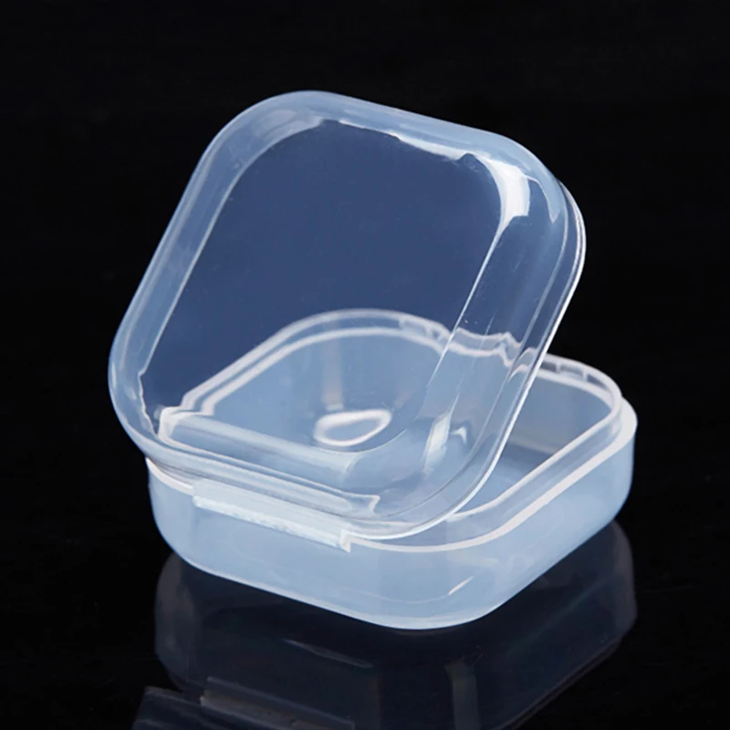 5/10/20 шт. прозрачный пластиковый мини-контейнер для хранения ювелирных изделий