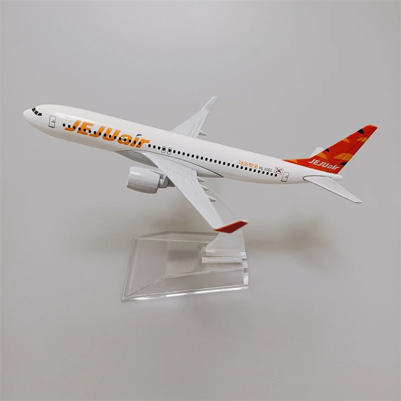 Корейская модель самолета из металлического сплава JEJU Air Боинг 737 летательных