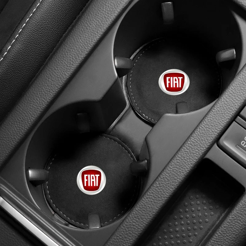 

1pcs Car Coasters Cup Holder Non-slip Mat Pads For FIAT 500 Punto Uno Scudo Ducato Palio Tora Stilo Tipo Argo Grande Panda Bravo