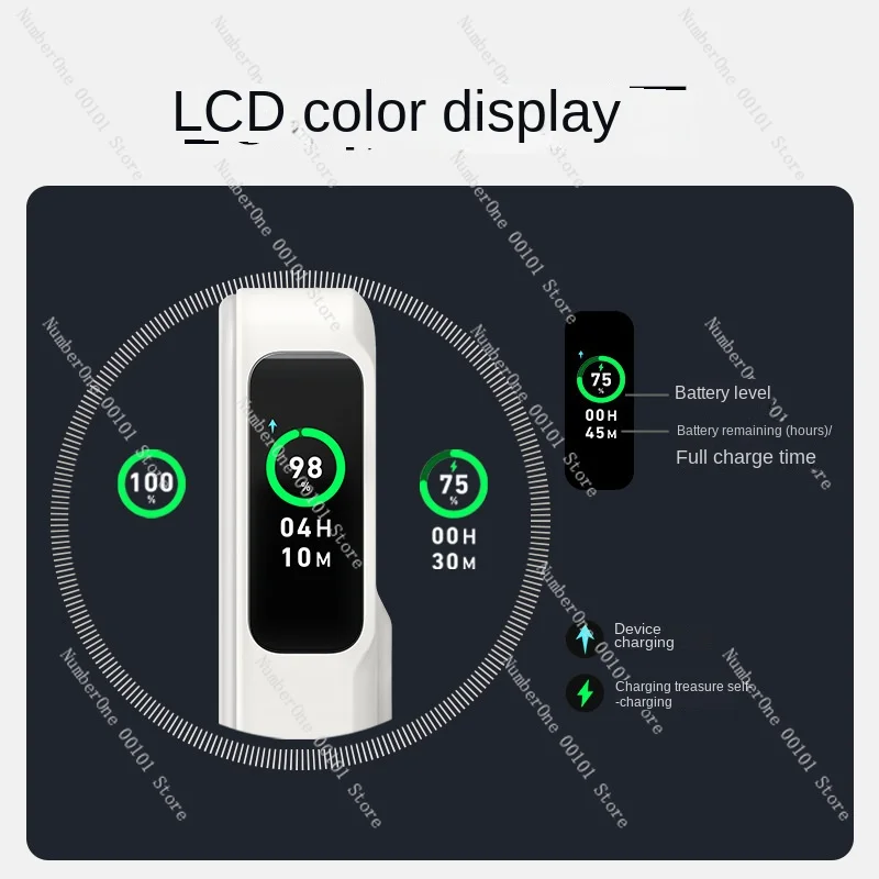 Портативное зарядное устройство 15 Вт Беспроводная Быстрая зарядка 27 большая