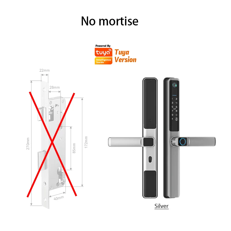 

Catchface Умный электронный дверной замок без ключа WiFi, водонепроницаемый