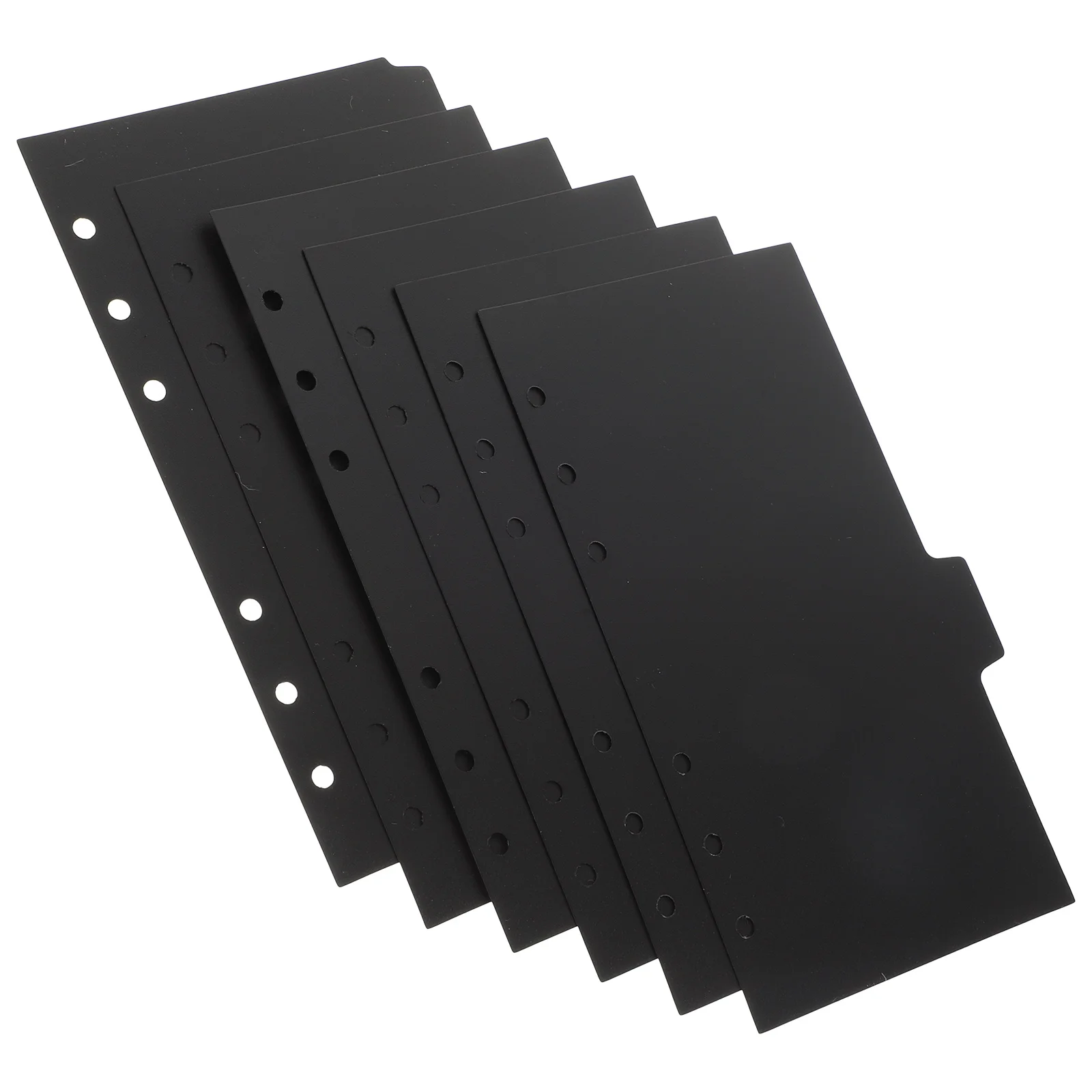 

Folder Dividers 6 Rings Binder Paper Protector Separator Plastic Page Clear Folders