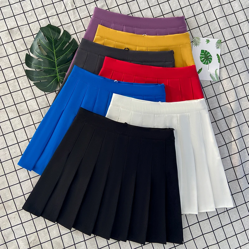 

Юбка женская трапециевидная с завышенной талией, модная плиссированная синяя юбка для танцев в Корейском стиле, весна-лето 2023