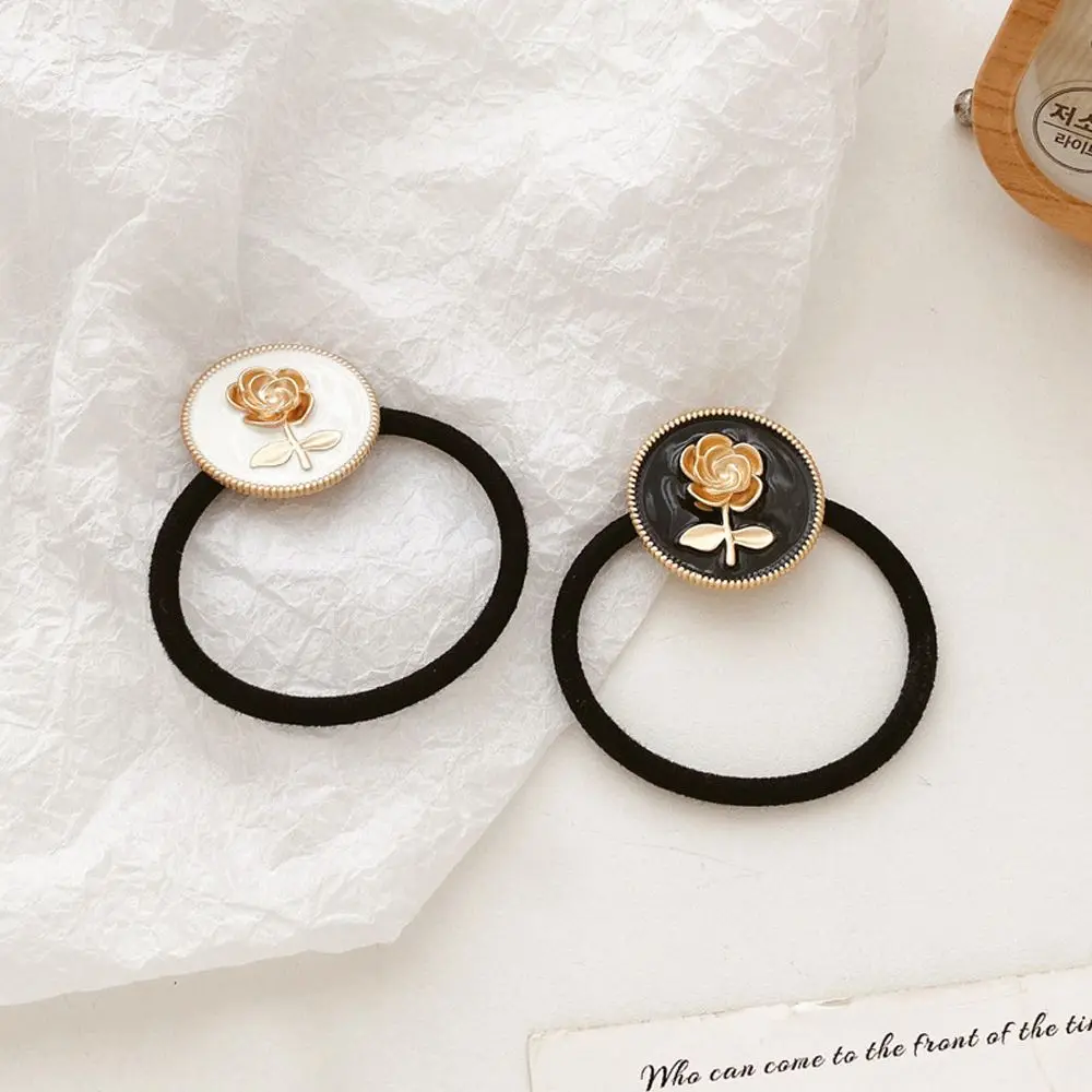 

Scrunchies Ponytail Holers Hair Ring Female Korean Hair Accessories Flower Hair Bands Elastic Hair Rope Women Hair Tie