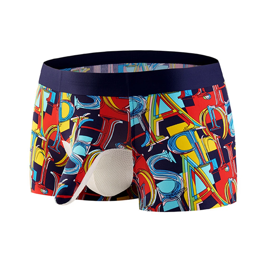 Мужские сексуальные трусы с принтом трусы-боксеры в виде слона на носу нижнее