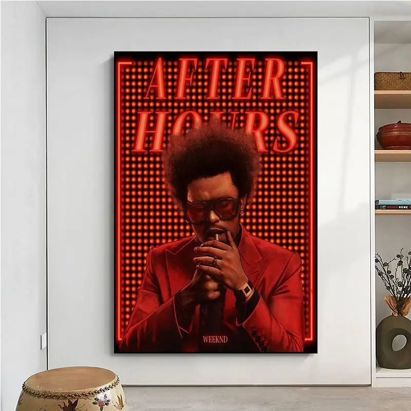 Ретро-постер рэп-рэпера в стиле хип-хоп The Weeknd крафт-бумага винтажный декор для