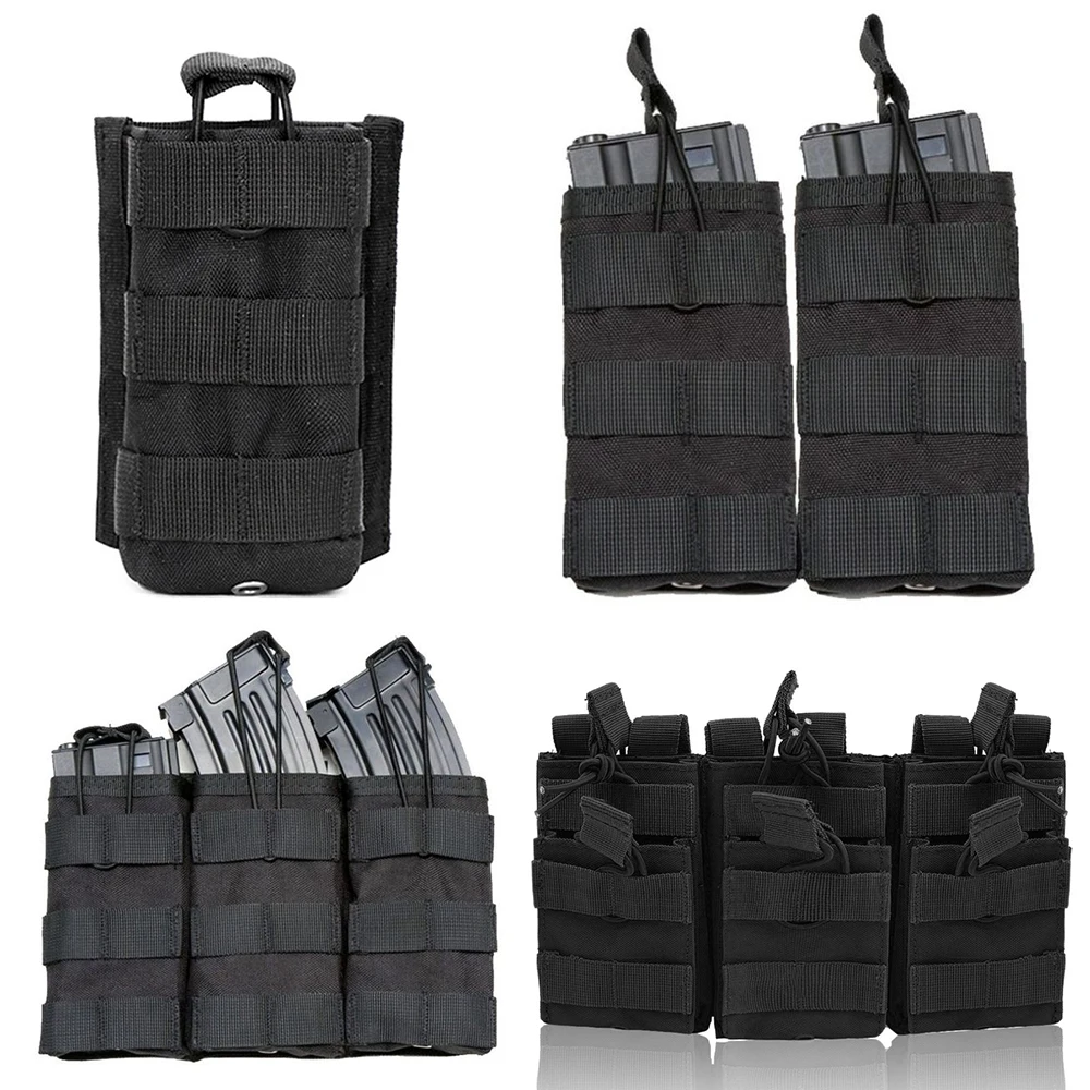 Подсумок для магазинов 5.56 (одинарный, двойной, тройной, шестиместный) для AR15, M4, 5.56, AK, 7.62. Подсумок-кобура Molle для страйкбольных магазинов AEG, GBB. (art.: 3920db0042cf7) - 3920db0042cf7