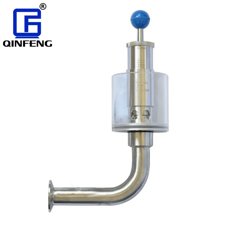 

1.5" Tri Clamp Sanitary Stainsteel Steel Exhaust Valve Release Valve With Pressure Gauge For Tank