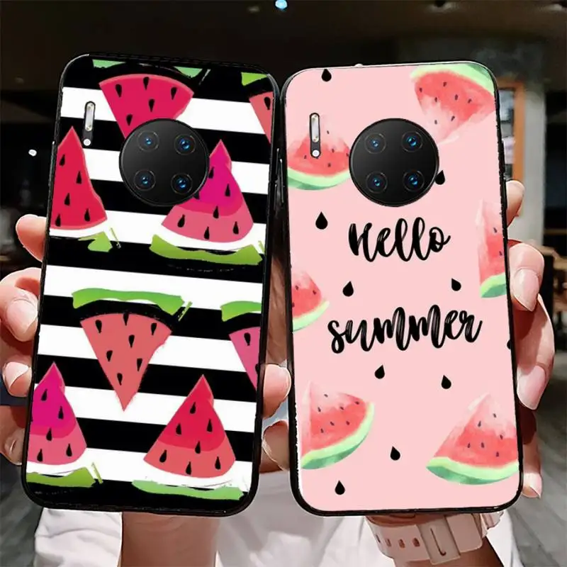 

Summer Fruit Watermelon Phone Case For Redmi 8 9 10 pocoX3 pro for Samsung Note 10 20 for Huawei Mate 20 30 40 50 lite