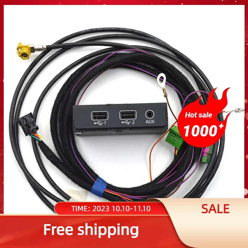 

FOR Audi A4 B9 A5 B9 Q5 8W MIB 2 CarPlay MDI USB AUX IN Plug Cable 8W0 035 736 8W0035736