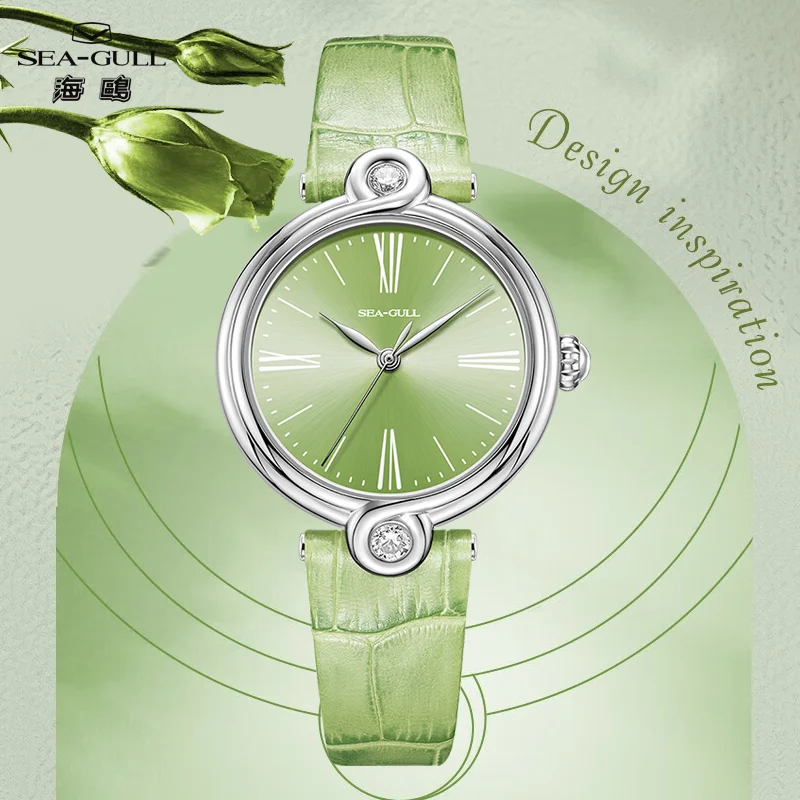 Фото Женские часы Seagull Möbius Design водонепроницаемые 50M Luxury Machinery Женские часы Reloj Mujer 1043L №1