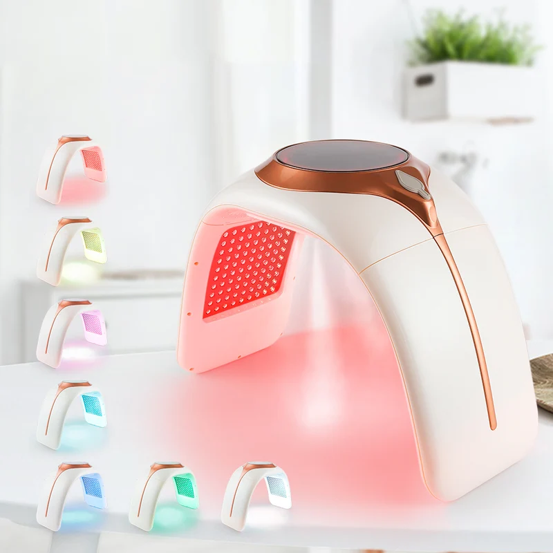 

Foldable Photon PDT Led Light Facial Mask Machine 7 Colors Acne Treatment Face Whitening Skin Rejuvenation Light Therapy Device