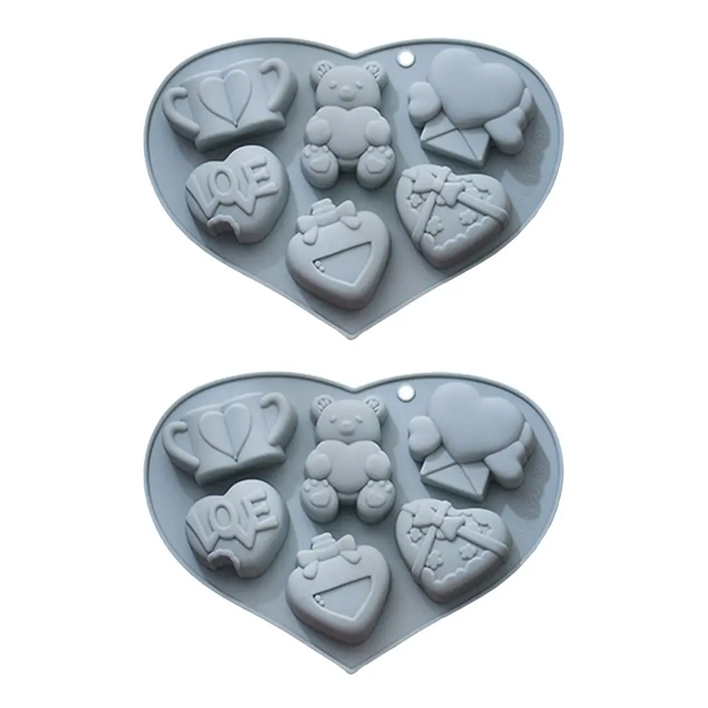 

2 шт., силиконовые формы для выпечки, в виде медведя