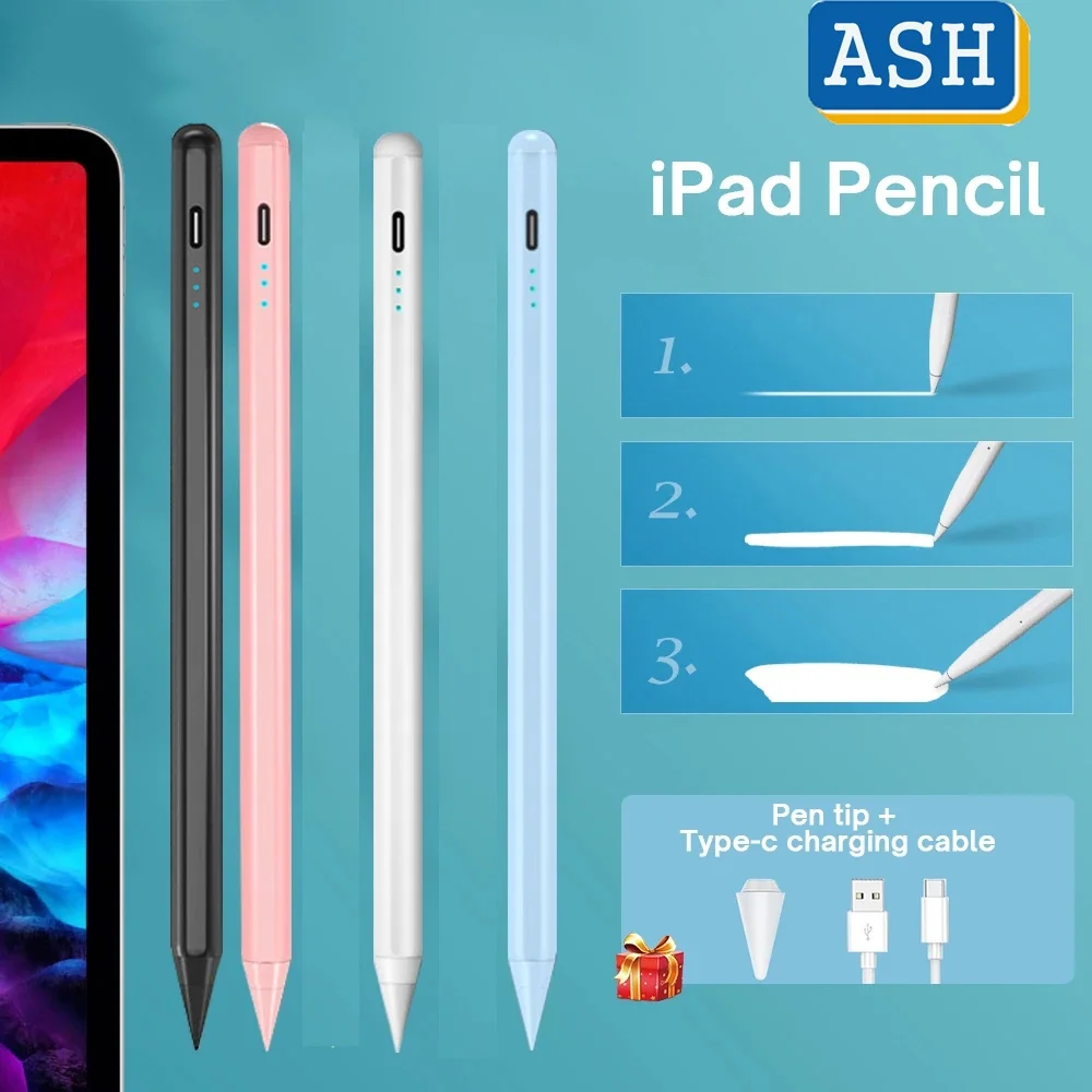 

ASH For iPad Air 2022 Air 5 4 Mini 6 5 Pro 11 12.9 10.5 10.2 9th 8th IPad Pencil Screen Protectors Stylus Pen Palm Pressure