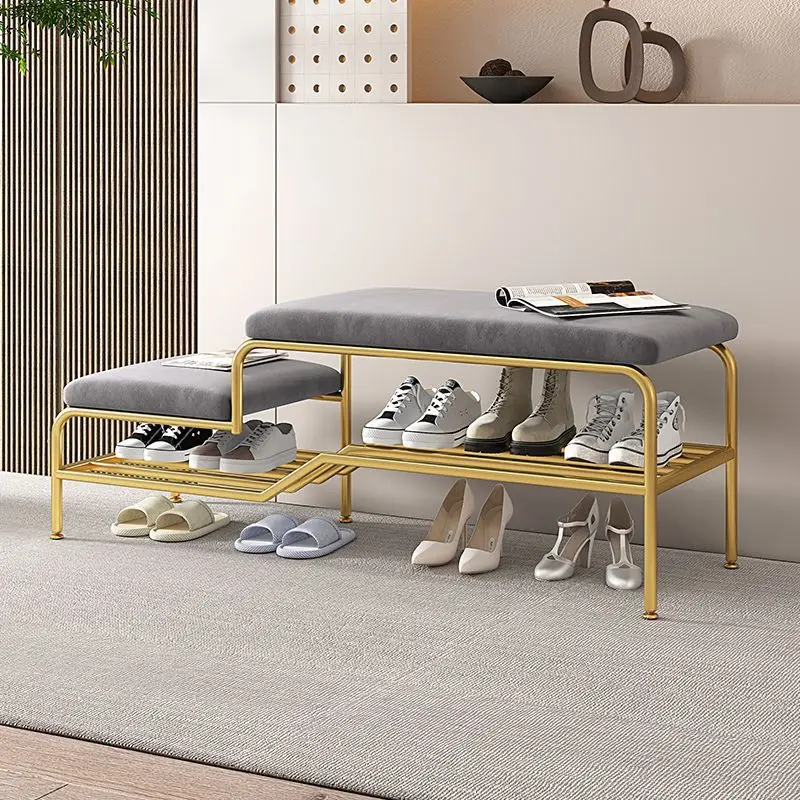 

Aoliviya Sh New Light Luxury Shoe Changing Stool Household Internet Celebrity Rectangular Stool Integrated Shoe Cabinet Sitting