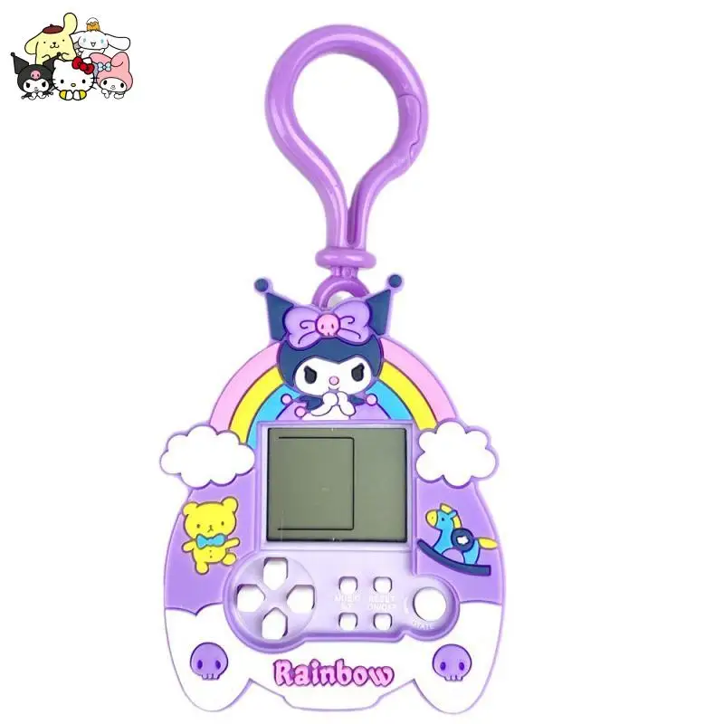 

Брелок Sanrio Kuromi, мультяшный милый интересный игровой автомат, брелок с подвеской в виде автомобиля, детский подарок на день