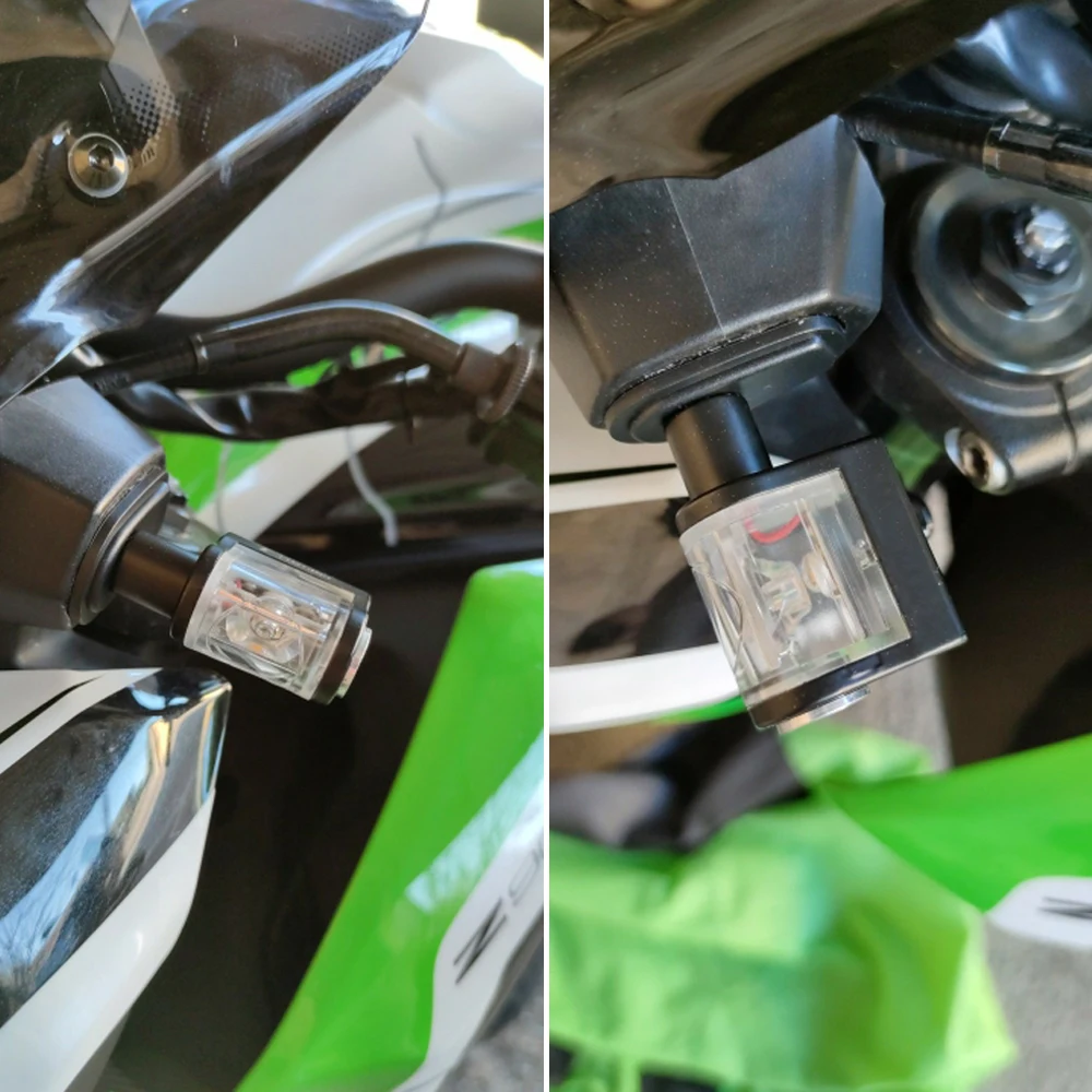 Мото Светодиодный поворотники мигалка мотоцикла показатели 12V 8 мм светильник