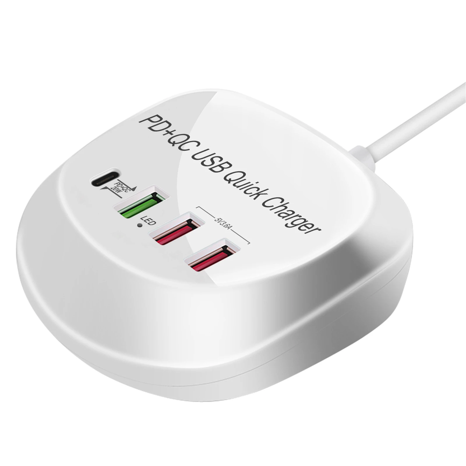 

Станция зарядная USB 40 Вт с 4 USB-портами и защитой от скачков напряжения