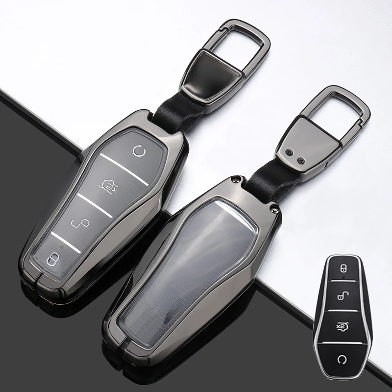 Подходит для BYD ATTO3 SEAL DOLPHIN E2 E3 D1 CHAZOR Smart Key цинковый сплав и ТПУ Автомобильный