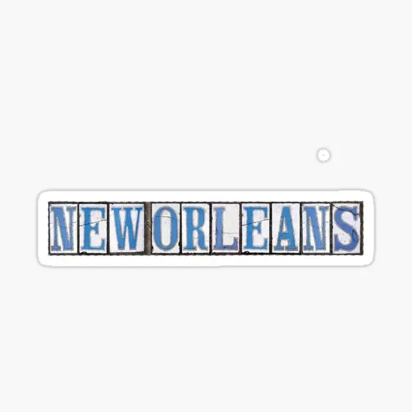 

New Orleans Street Tiles 5PCS Stickers for Window Water Bottles Kid Home Decor Stickers Background Decorations Living Room