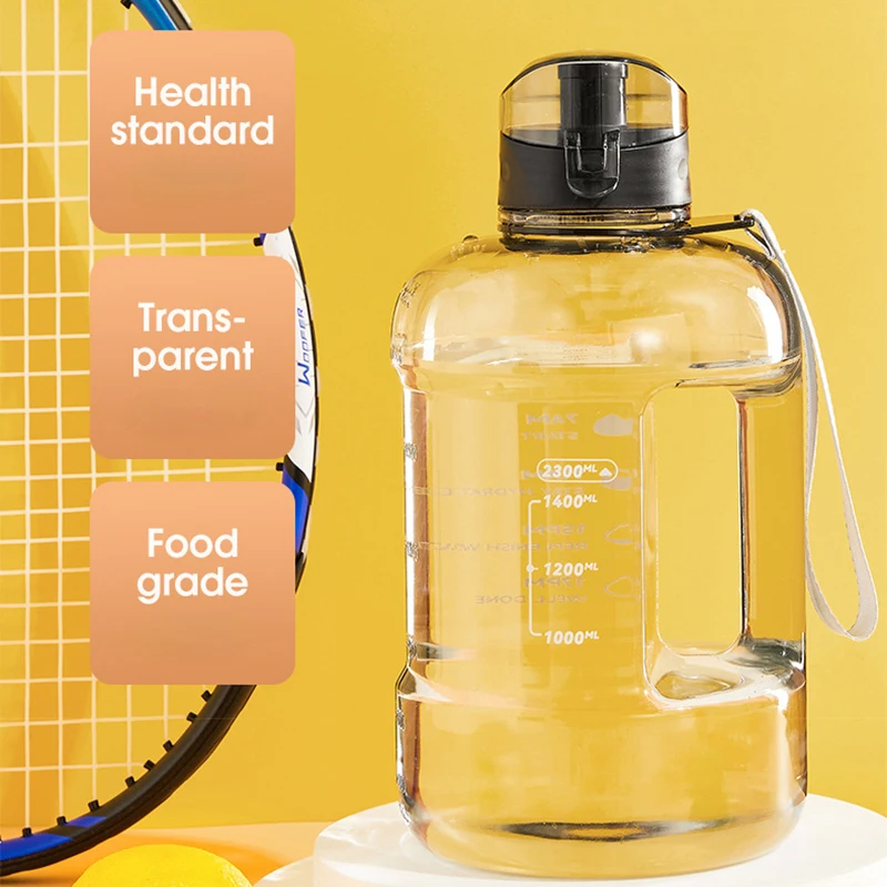 Спортивная бутылка для воды большой емкости без BPA простая и термостойкая