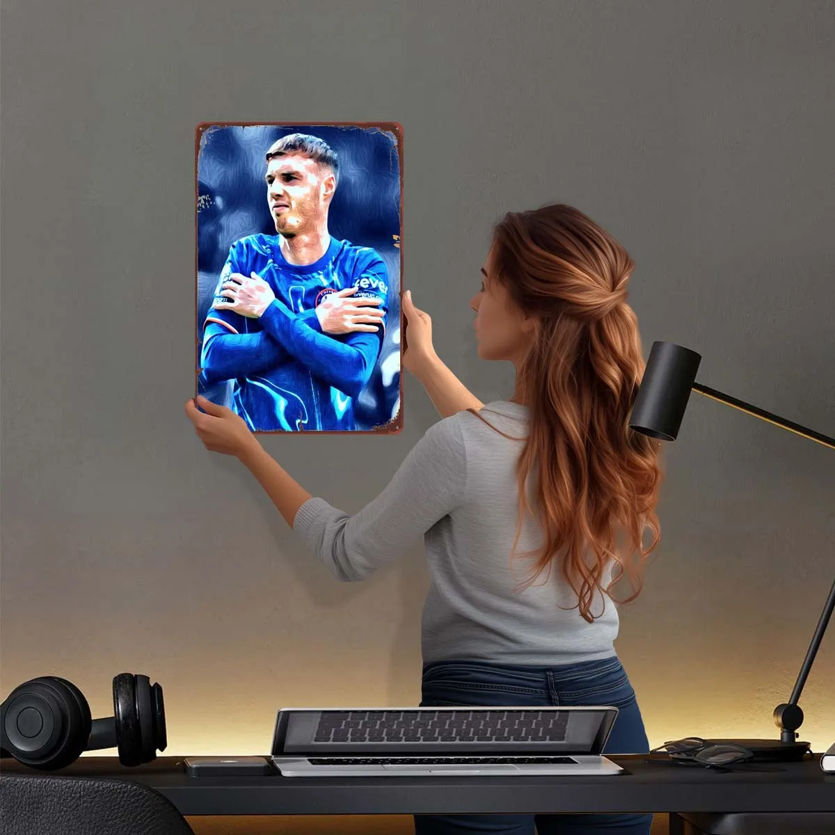 Cole Palmer Art Sign Спортивный металлический плакат Украшение игровой комнаты Домашние