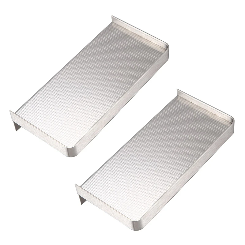 

2X Stainless Steel Bathroom Phone Towel Holder Bathroom Soap Holder Wall Mounted Soap Dish Rack