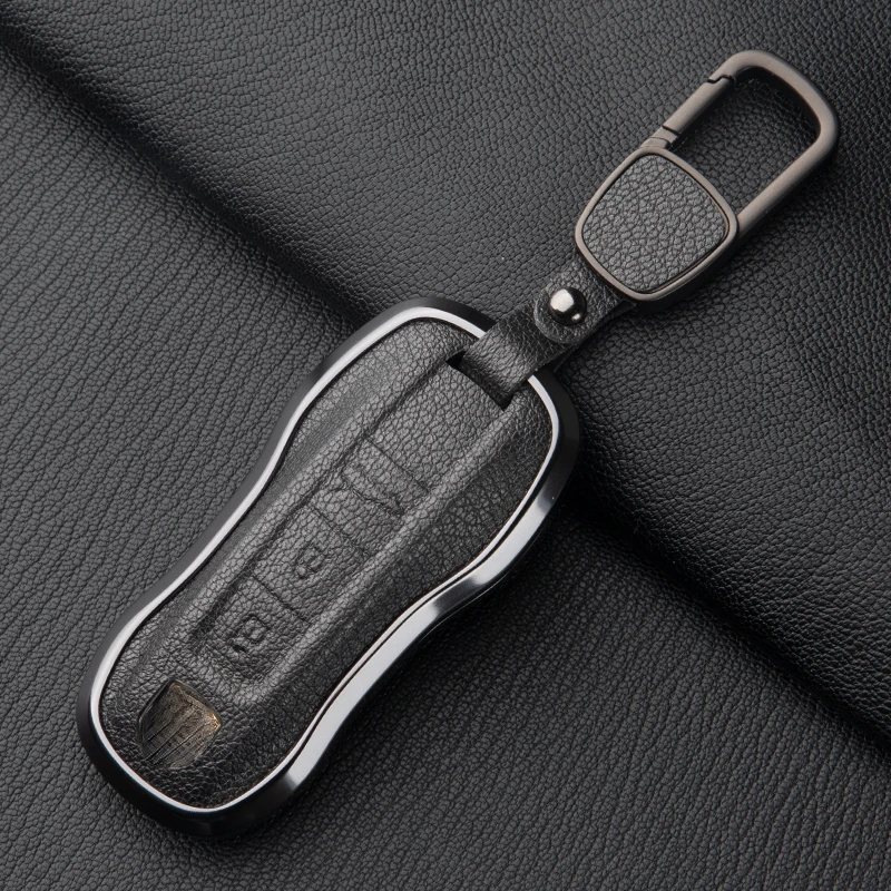 Подходит для Porsche Taycan Panamera Macan cayan 718 911 цинковый сплав + козья кожа автомобильный