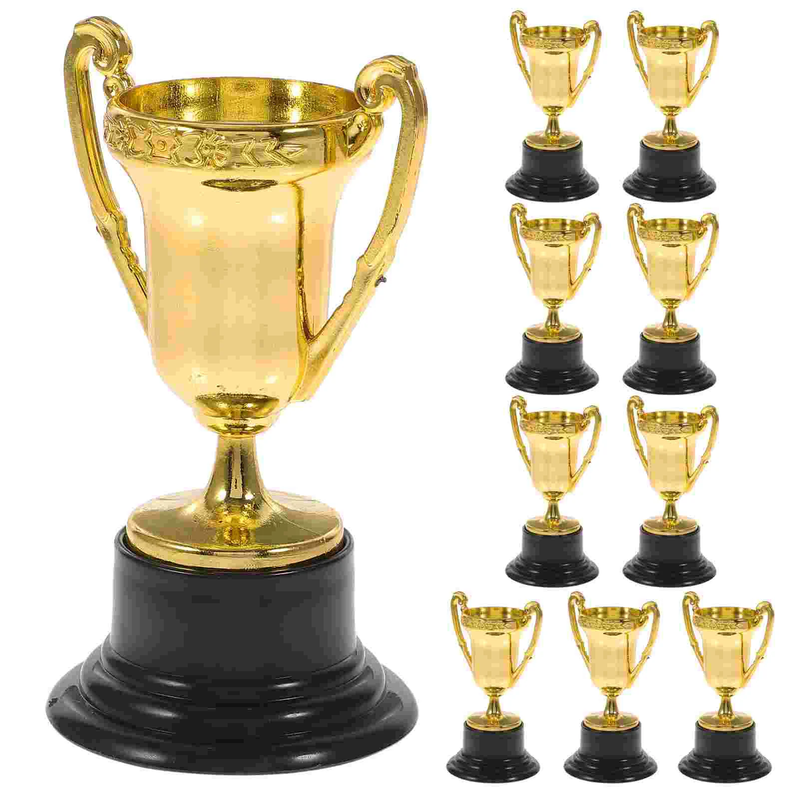 

10PCS Trophy Cups Rewards Trophy Prizes for Party Children Early Learning Toys Prizes Room Decor Top