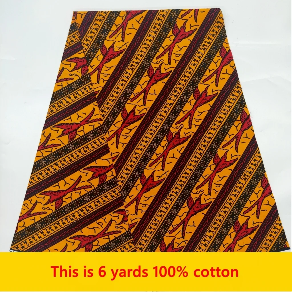 

Новейшая хлопчатобумажная ткань из натурального воска, 6 ярдов, нигерийская восковая ткань с принтом, оригинальная Высококачественная африканская ткань 2022, Новая африканская ткань