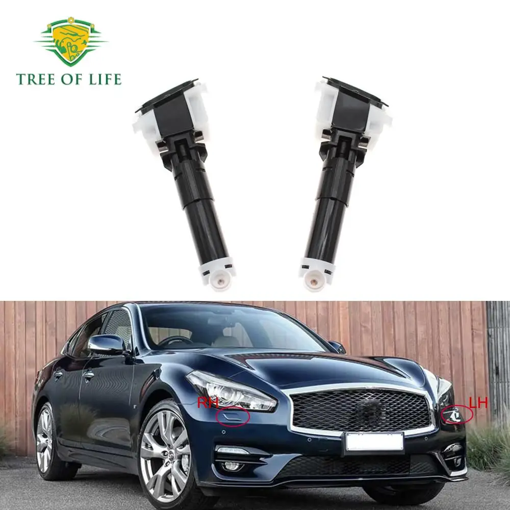 

For Infiniti Q70 2013 2014 2015 2016 2017 Car Front Headlamp Washer Nozzle Headlight Water Sprayer Jet 28641-1MK0A 28642-1MK0A