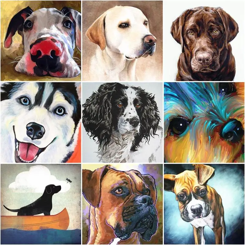 

Краска Акриловая RUOPOTY по номерам с рамкой, 60x60 см