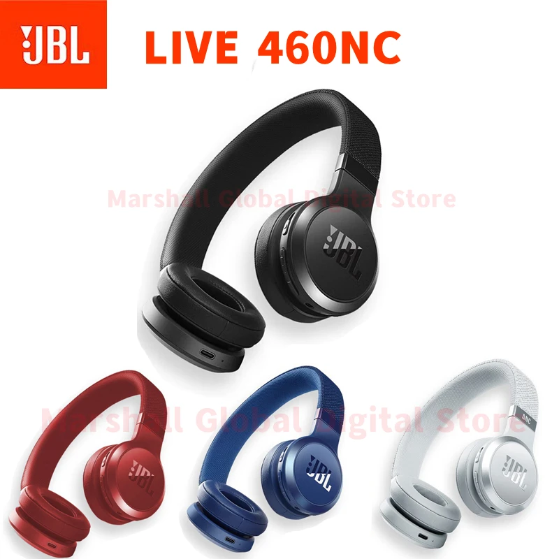 

Оригинальная Bluetooth-гарнитура JBL LIVE460NC с шумоподавлением Hi-Fi, стереонаушники с глубокими басами для звонков, беспроводные наушники с микрофон...