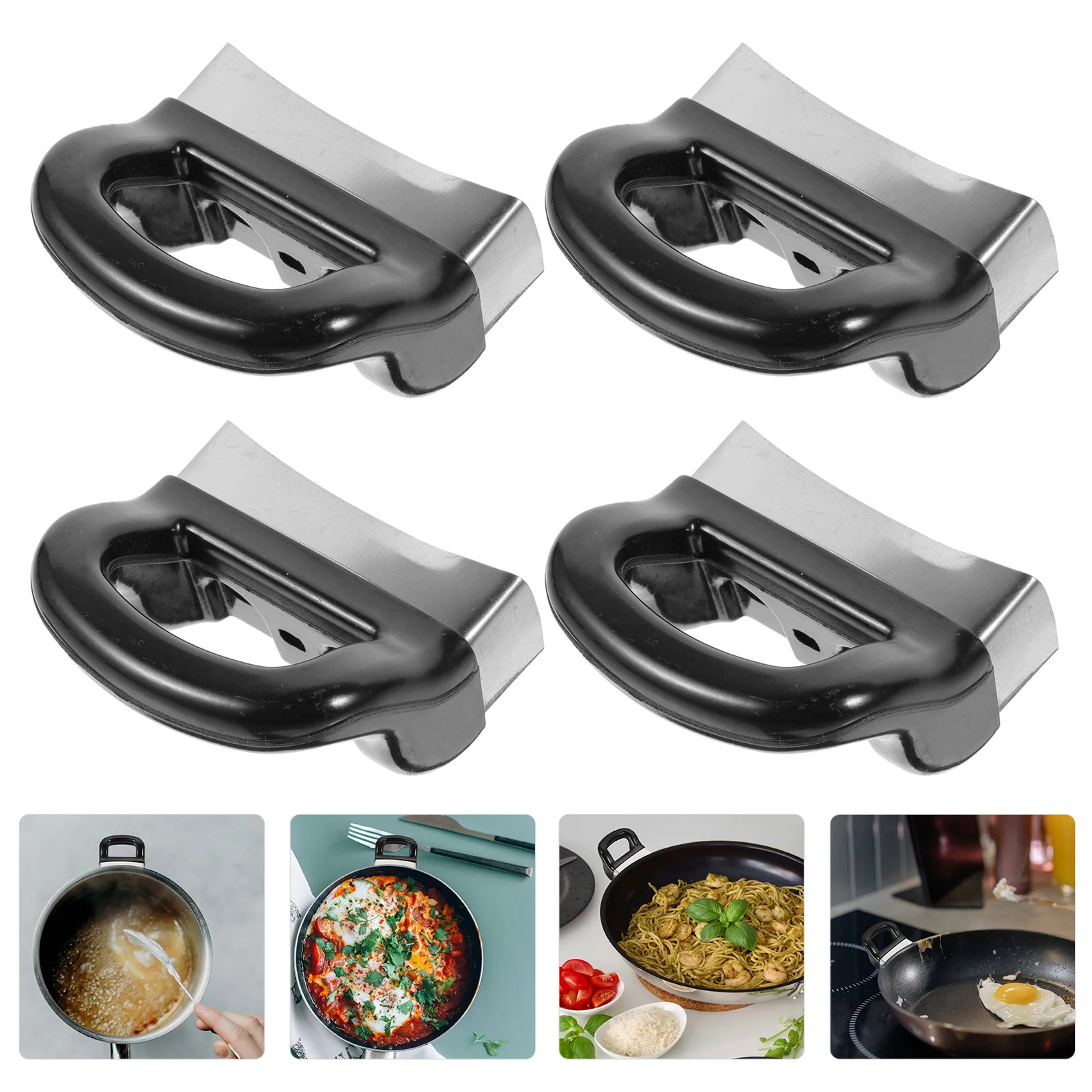 

4 Pcs Handles Pot Grip Replacement Steamer Pot Replace Handles Pressure Pan Handles Pan Short Side Handle