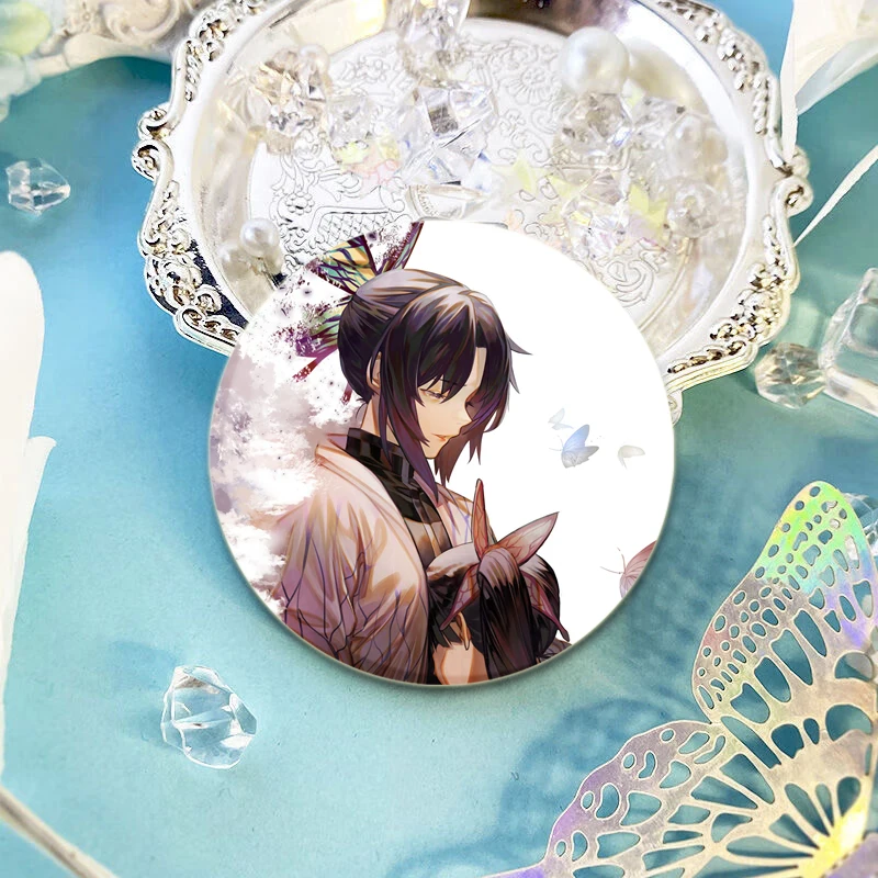 Kochou Shinobu Tsuyuri Kanao Kamado Tanjirou Nezuko брошь демон булавка Agatsuma Zenitsu Kanroji Mitsuri