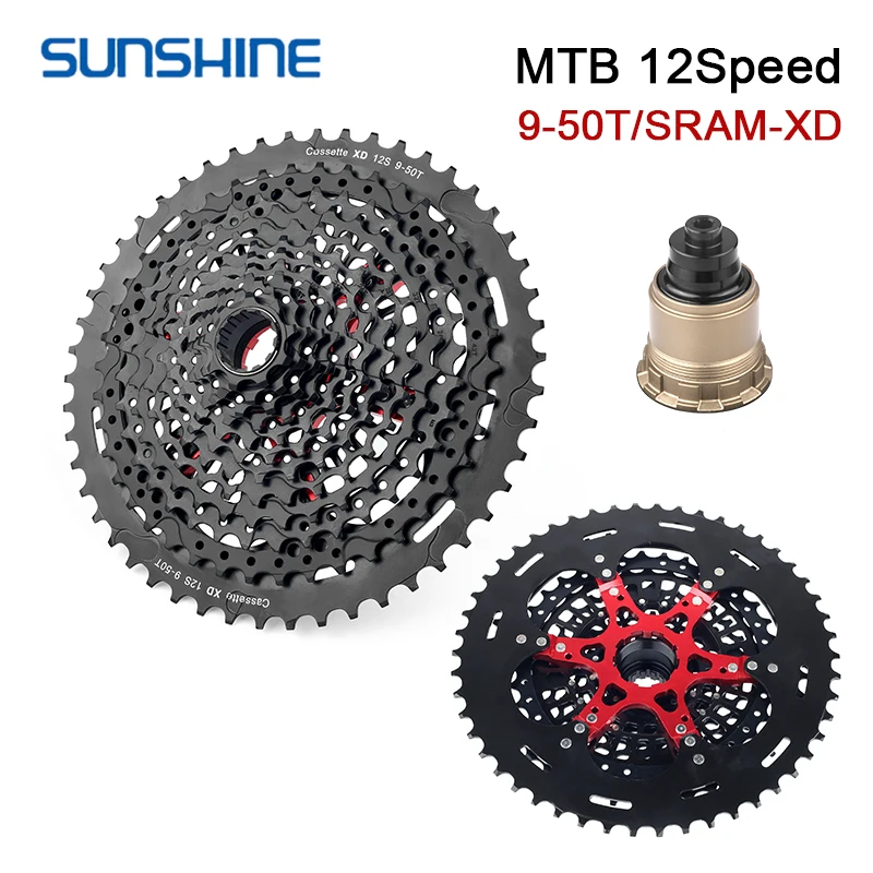 SUNSHINE MTB велосипед CNC XD кассета 11 12 Скоростей K7 12V/11V горный велосипедный маховик
