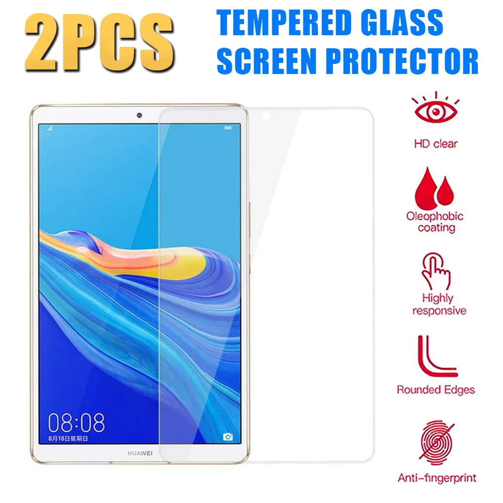 

2PCS 9H HD Tempered Glass Screen Protector for Huawei MediaPad M6 8.4 inch Protective Film Anti-Scratch Film